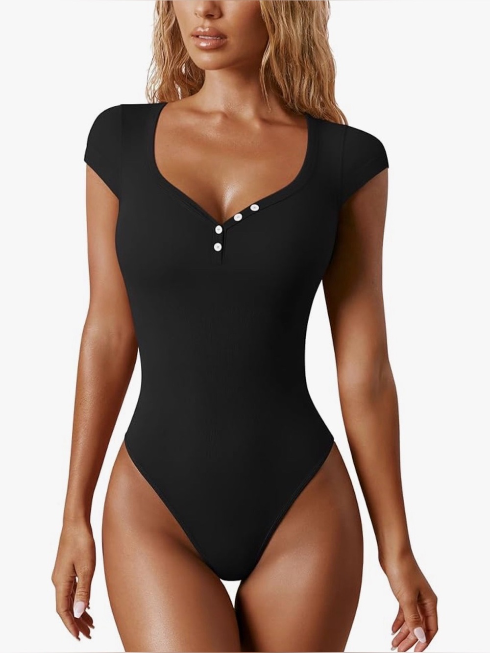 Black Sculpting Bodysuit - Size Medium